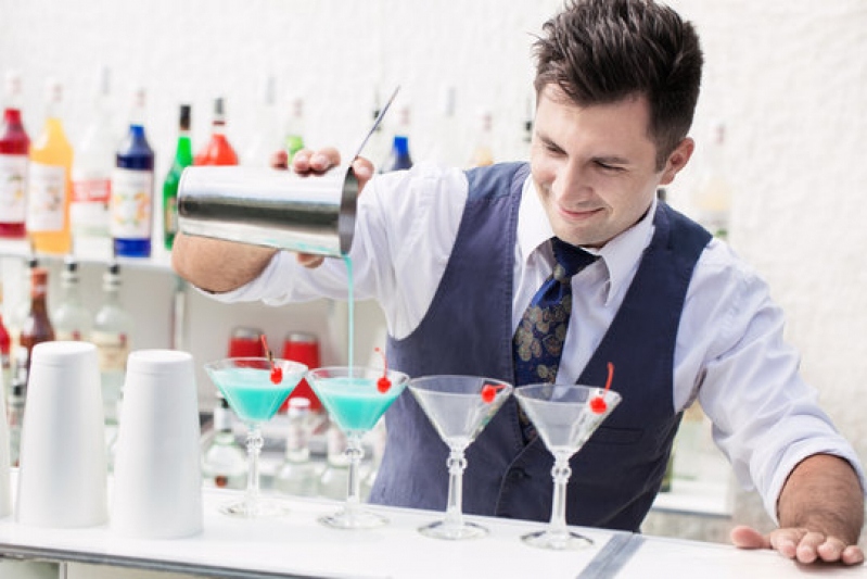 Barman para Bar Mitzvah Contratação Jardim Nova Europa - Bartender para Festa Bar Mitzvah